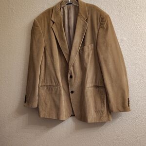 Stafford Men's Couduroy Camel Blazer HMBC